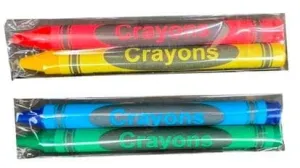 2-Pack Premium Cello Crayons (1,000 Packs of 2 each = 2,000 crayons/case)
