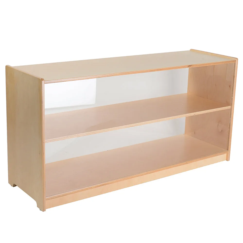 24" Eco-Friendly Baltic Birch Shelf with Plexi-Glass Back | Classroom Organization