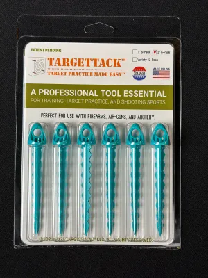 3-Inch 6-Pack of TargetTacks® Teal