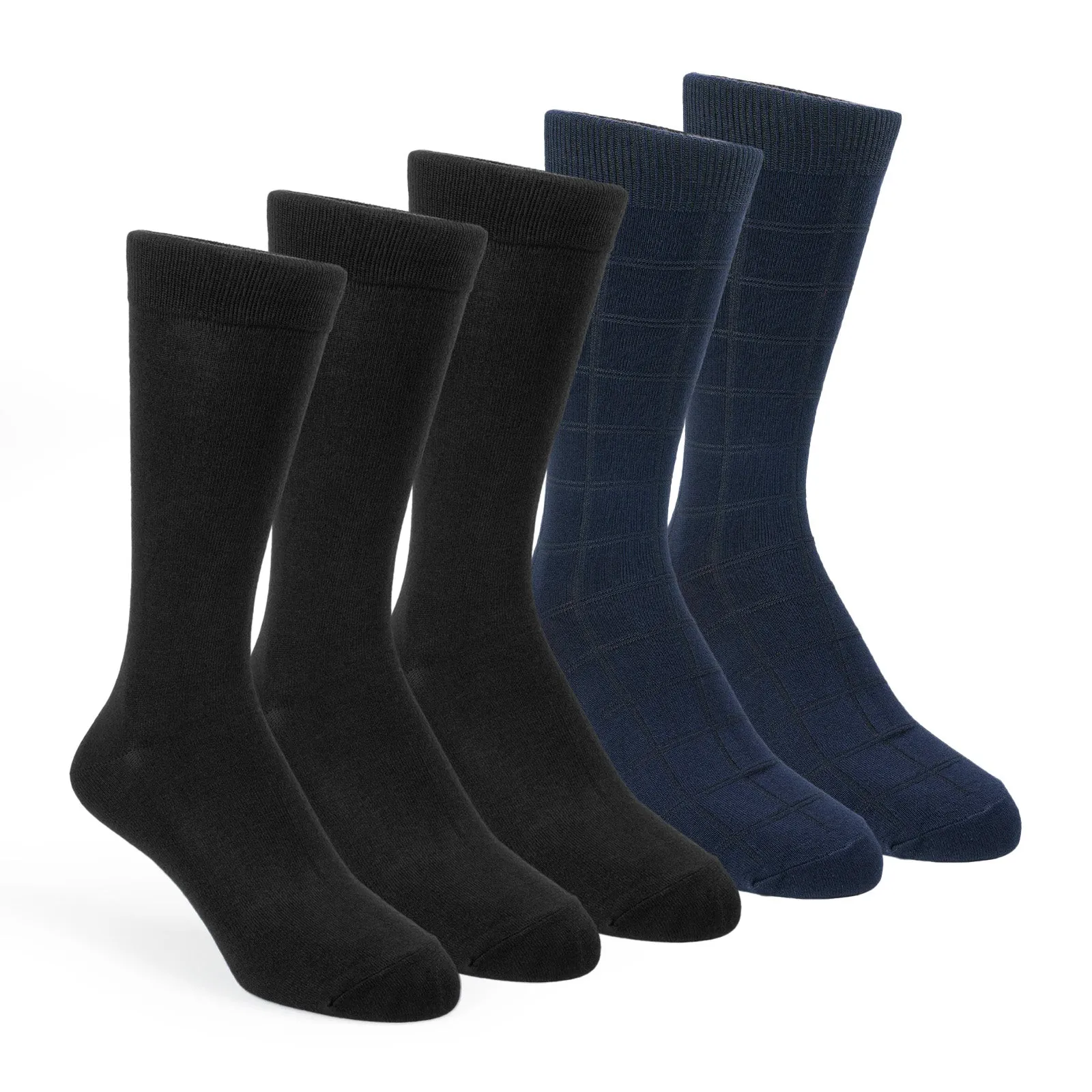 5 bas Nu Essentiel : Noir et Marine