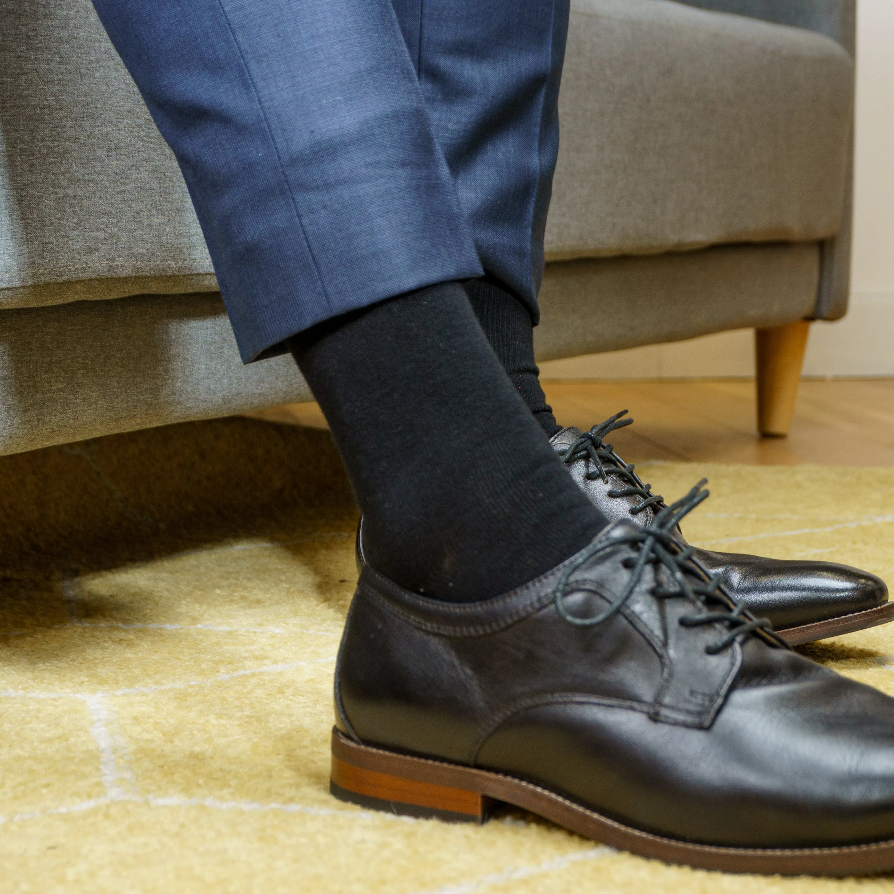 5 bas Nu Essentiel : Noir et Marine