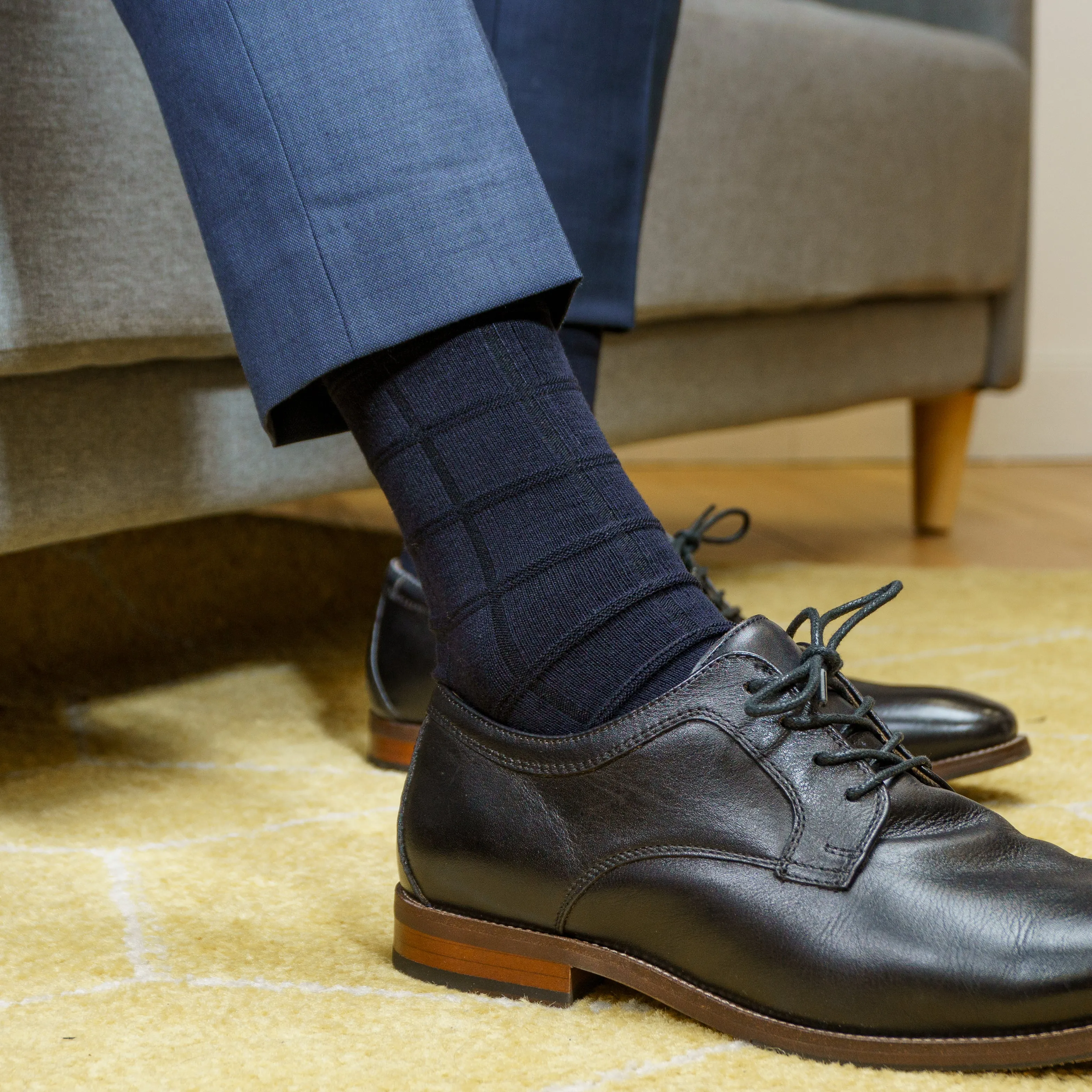 5 bas Nu Essentiel : Noir et Marine