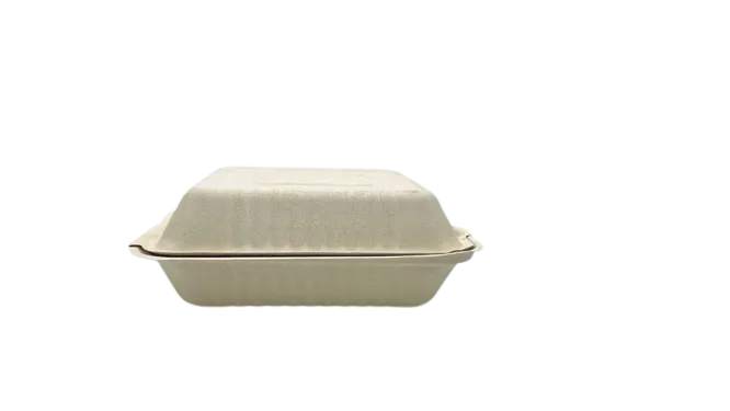 9x9" Fiber Hinged Container