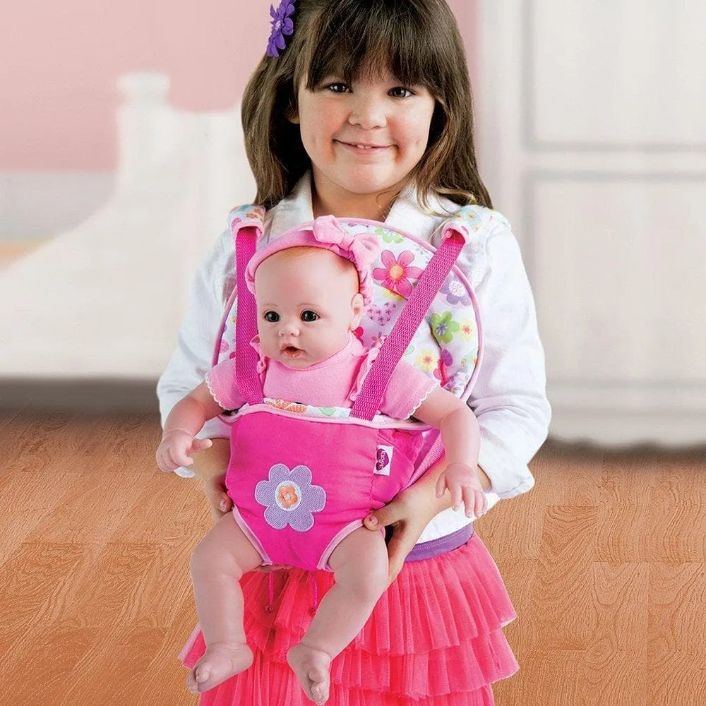 Adora Snuggle Baby Doll Carrier - Pink Flower Power