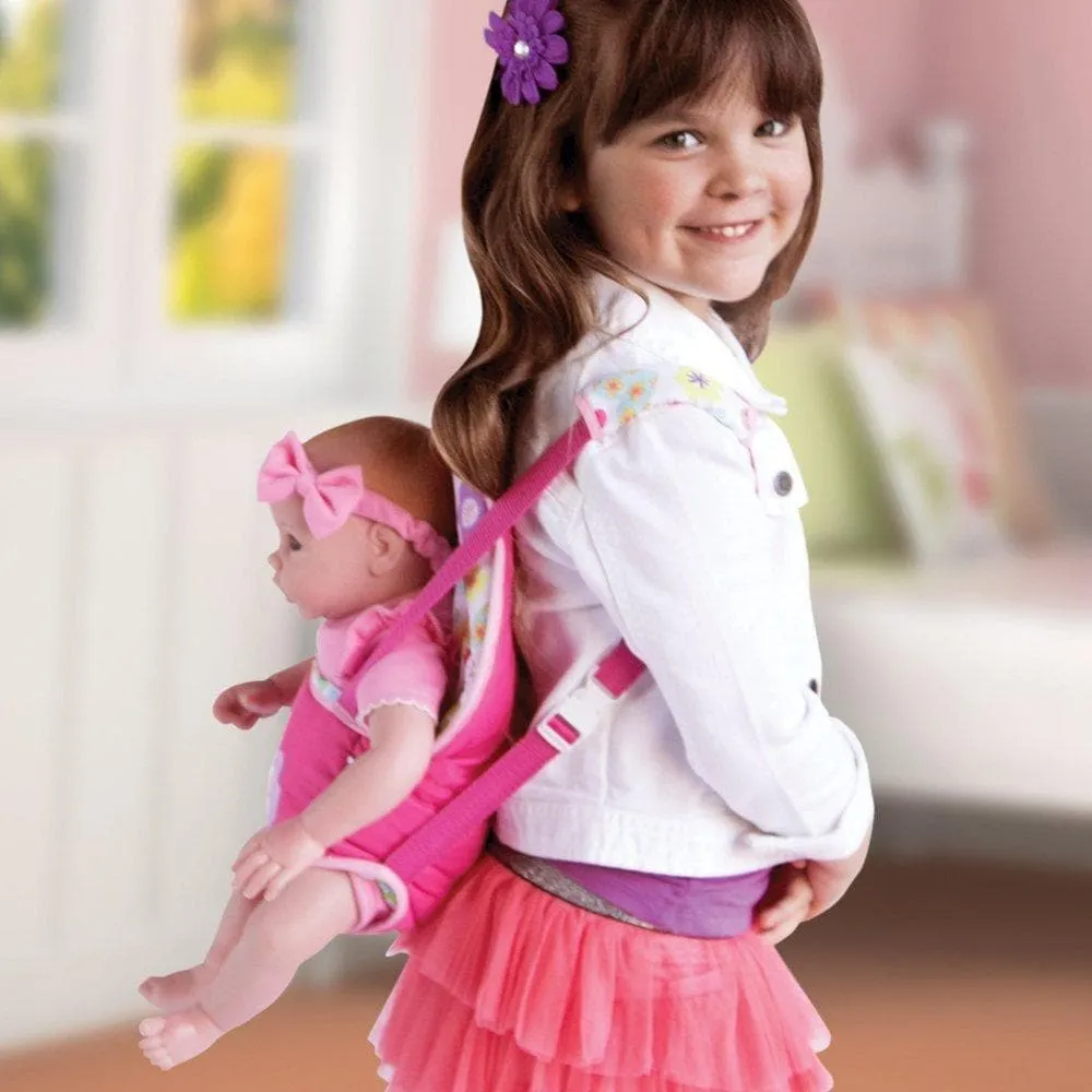 Adora Snuggle Baby Doll Carrier - Pink Flower Power