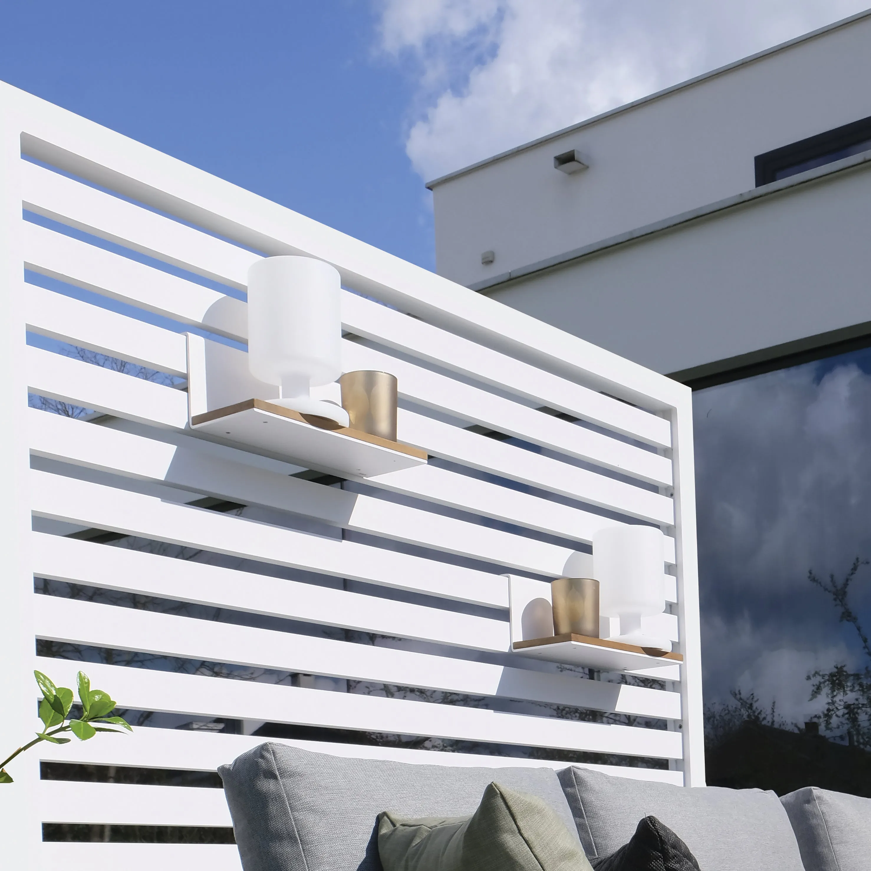 Aluminum Room Divider Accessory Shelf