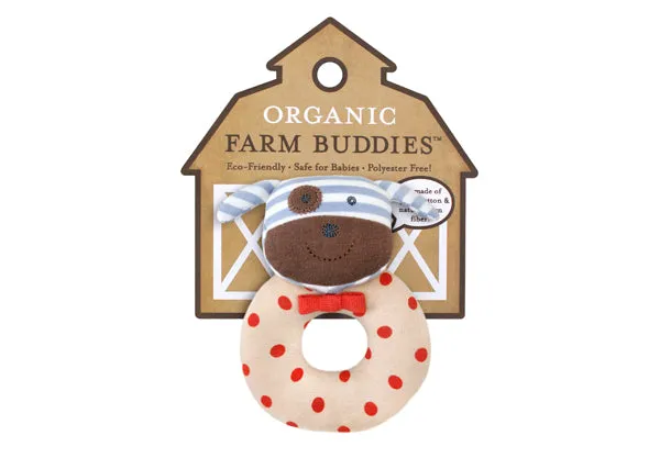 Apple Park Organic Farm Buddies - Boxer the Dog Rattle