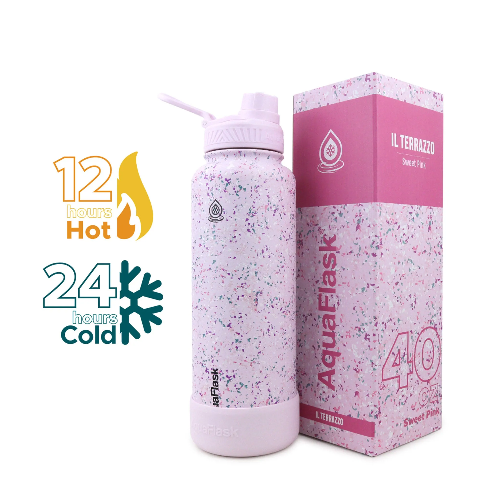 AquaFlask IL Terrazzo Vacuum Insulated Water Bottles 1180ml (40oz)