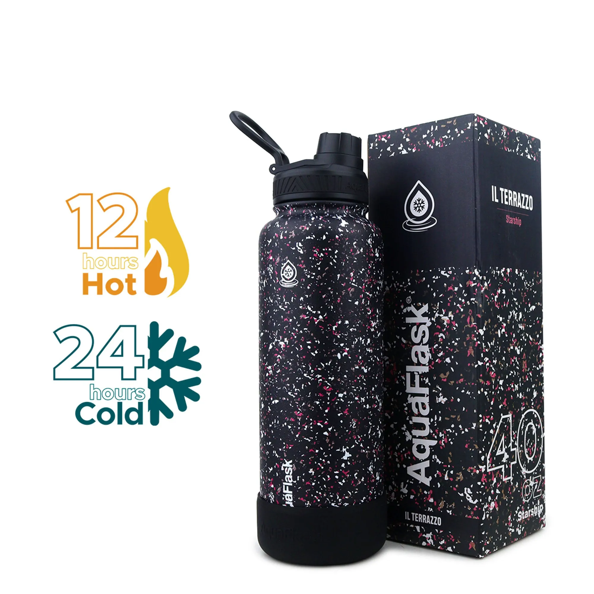 AquaFlask IL Terrazzo Vacuum Insulated Water Bottles 1180ml (40oz)