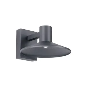Ash 10 In. LED Hi-Output Outdoor Wall Sconce 675 Lumens 3000K Gray Finish Clear Lens