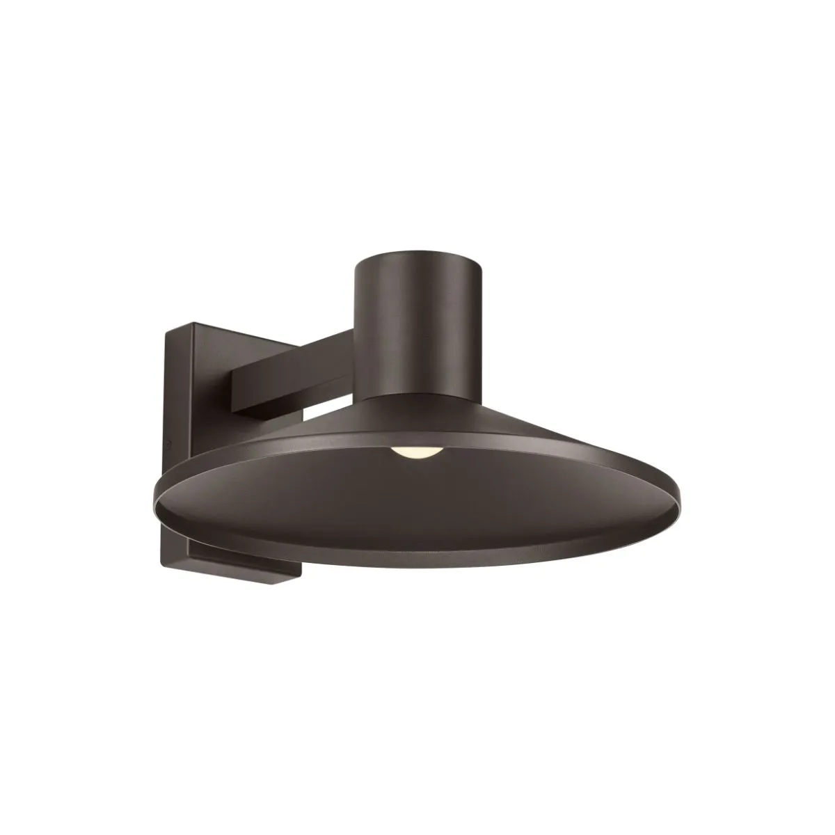 Ash 16 In. LED Hi-Output Outdoor Wall Sconce 1406 Lumens 3000K Button Photocontrol Surge Protection Bronze Finish Clear Lens