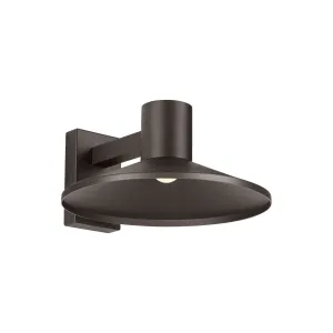 Ash 16 In. LED Hi-Output Outdoor Wall Sconce 1406 Lumens 3000K Button Photocontrol Surge Protection Bronze Finish Clear Lens