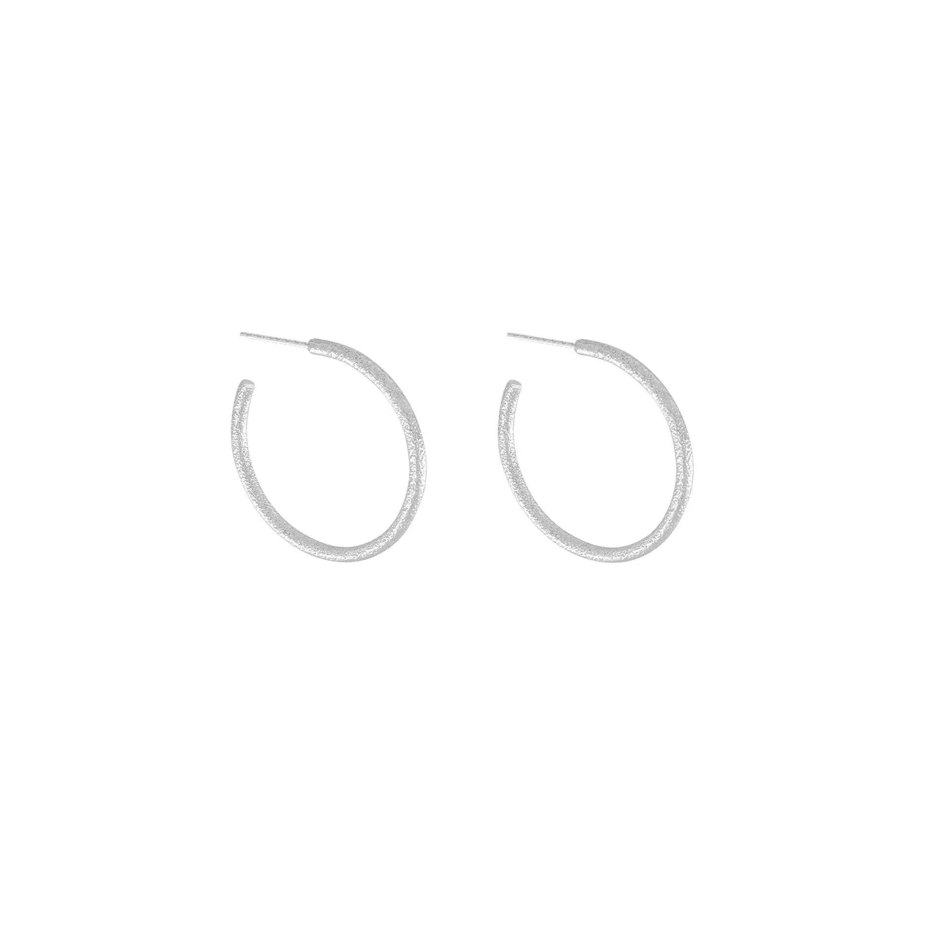 Audrey Glow Hoop Earring Silver Plating
