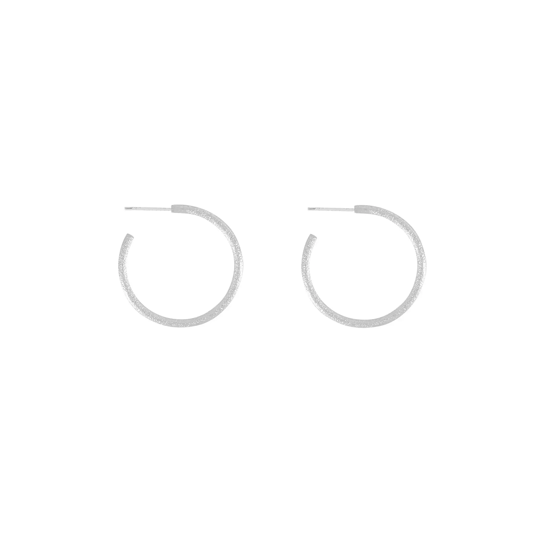Audrey Glow Hoop Earring Silver Plating
