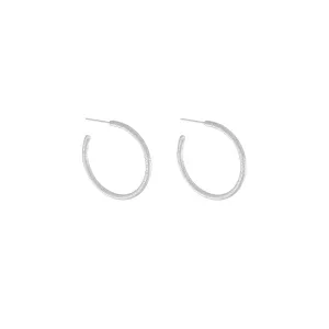 Audrey Glow Hoop Earring Silver Plating
