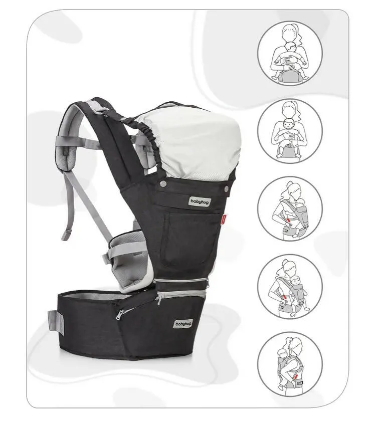 BABYHUG Harmony 3 in 1 Hip Seat Cum Baby Carrier