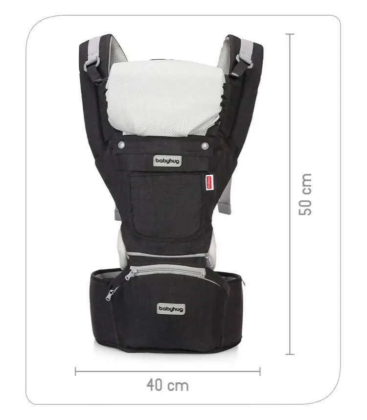 BABYHUG Harmony 3 in 1 Hip Seat Cum Baby Carrier