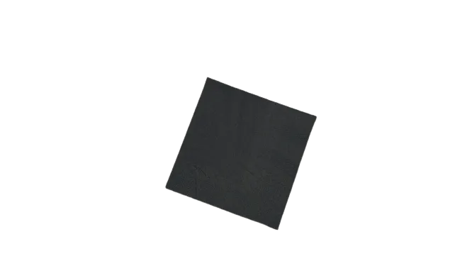 Black Cocktail Napkin