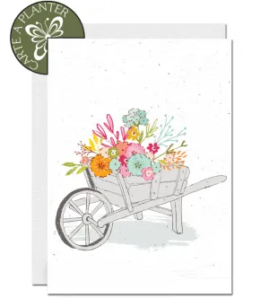 Blank Plantable Card - Wheelbarrow