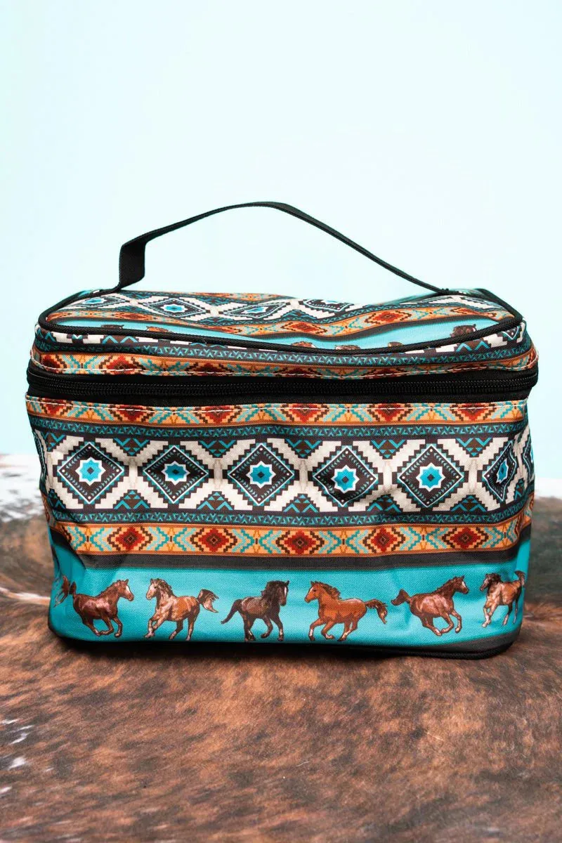 Blue Mountain Bronco Train Case