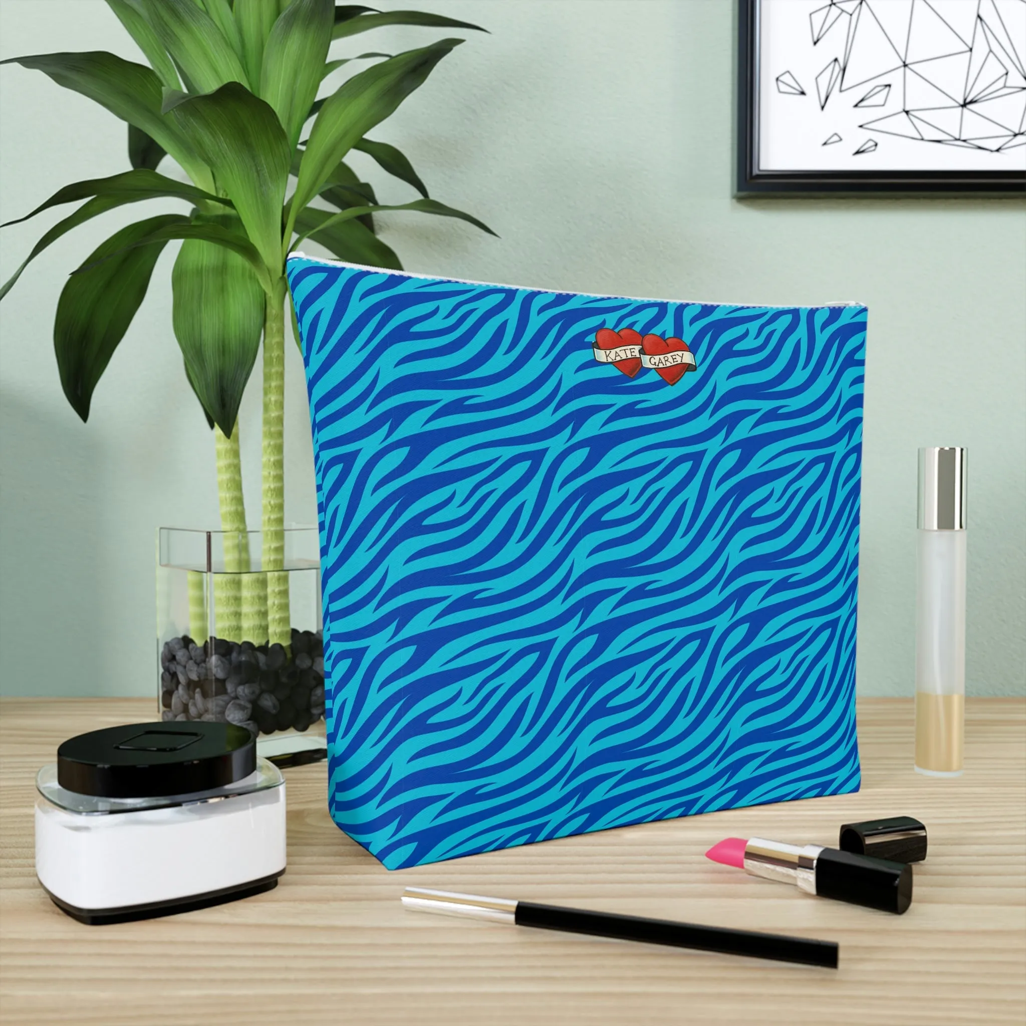 Blue Tiger Avatar Cosmetic Bag