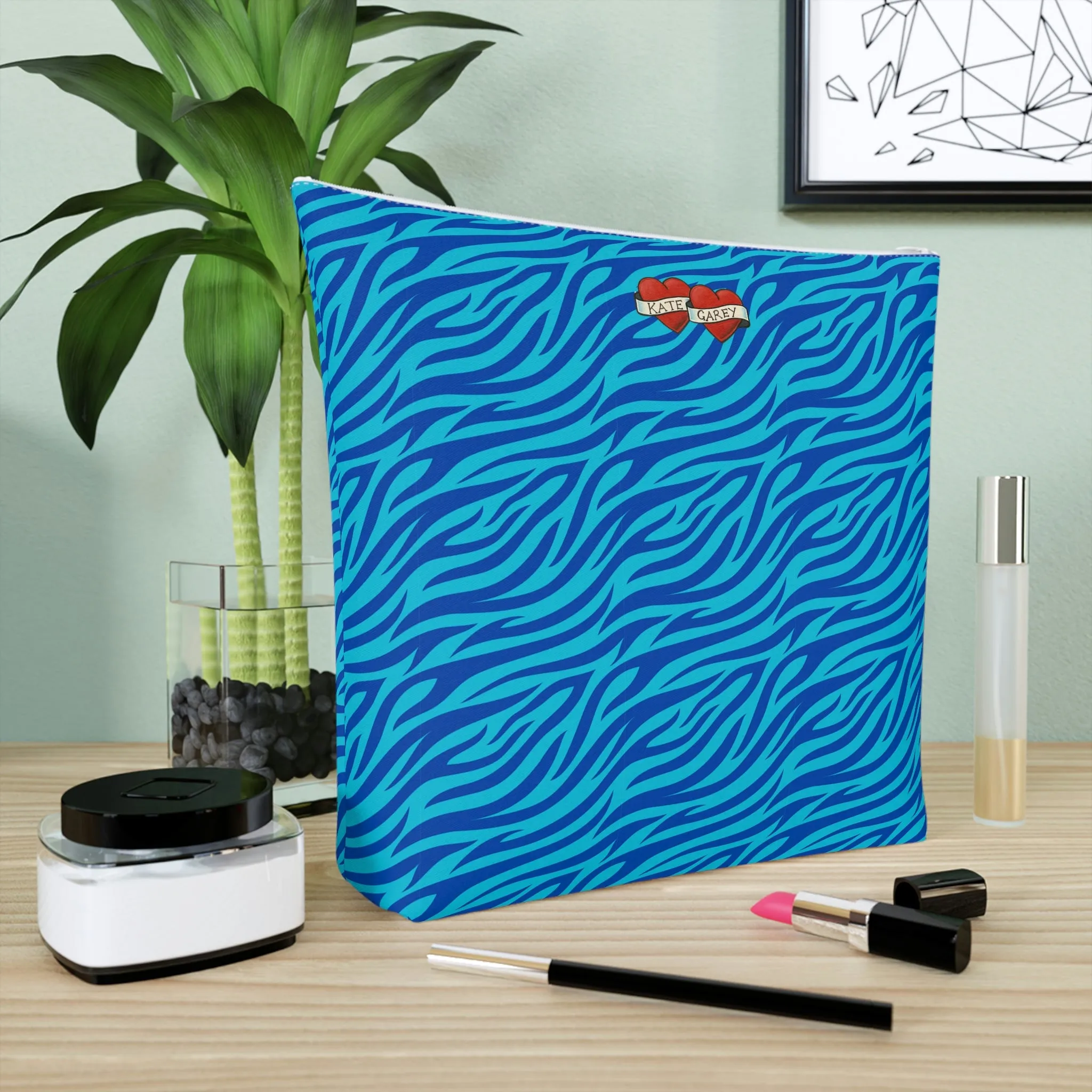 Blue Tiger Avatar Cosmetic Bag
