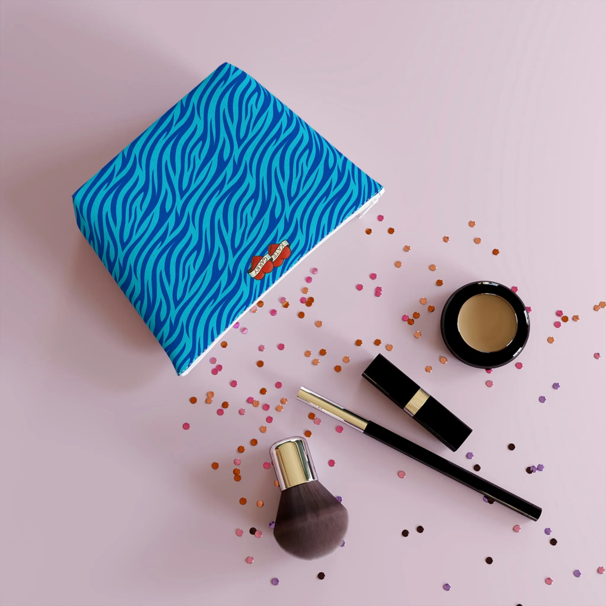 Blue Tiger Avatar Cosmetic Bag