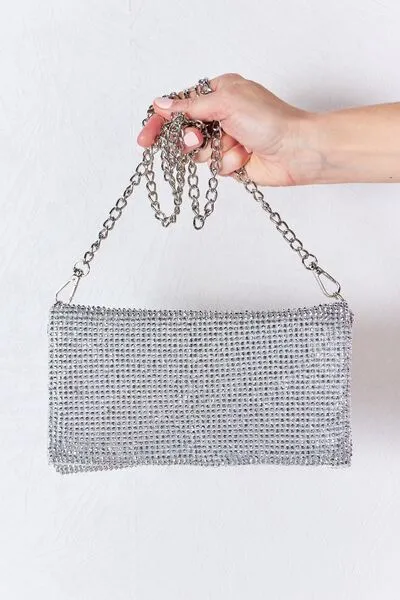 Blue Zone Planet |  Forever Link Rhinestone Crossbody Bag