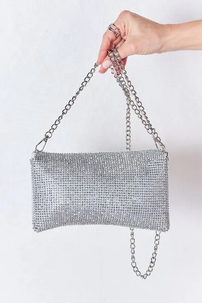Blue Zone Planet |  Forever Link Rhinestone Crossbody Bag