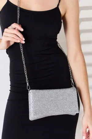 Blue Zone Planet |  Forever Link Rhinestone Crossbody Bag
