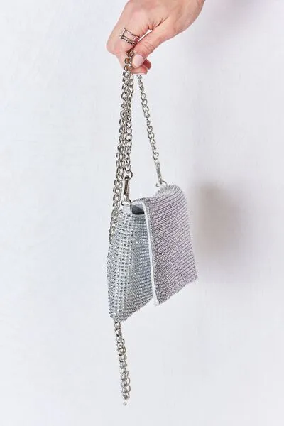 Blue Zone Planet |  Forever Link Rhinestone Crossbody Bag