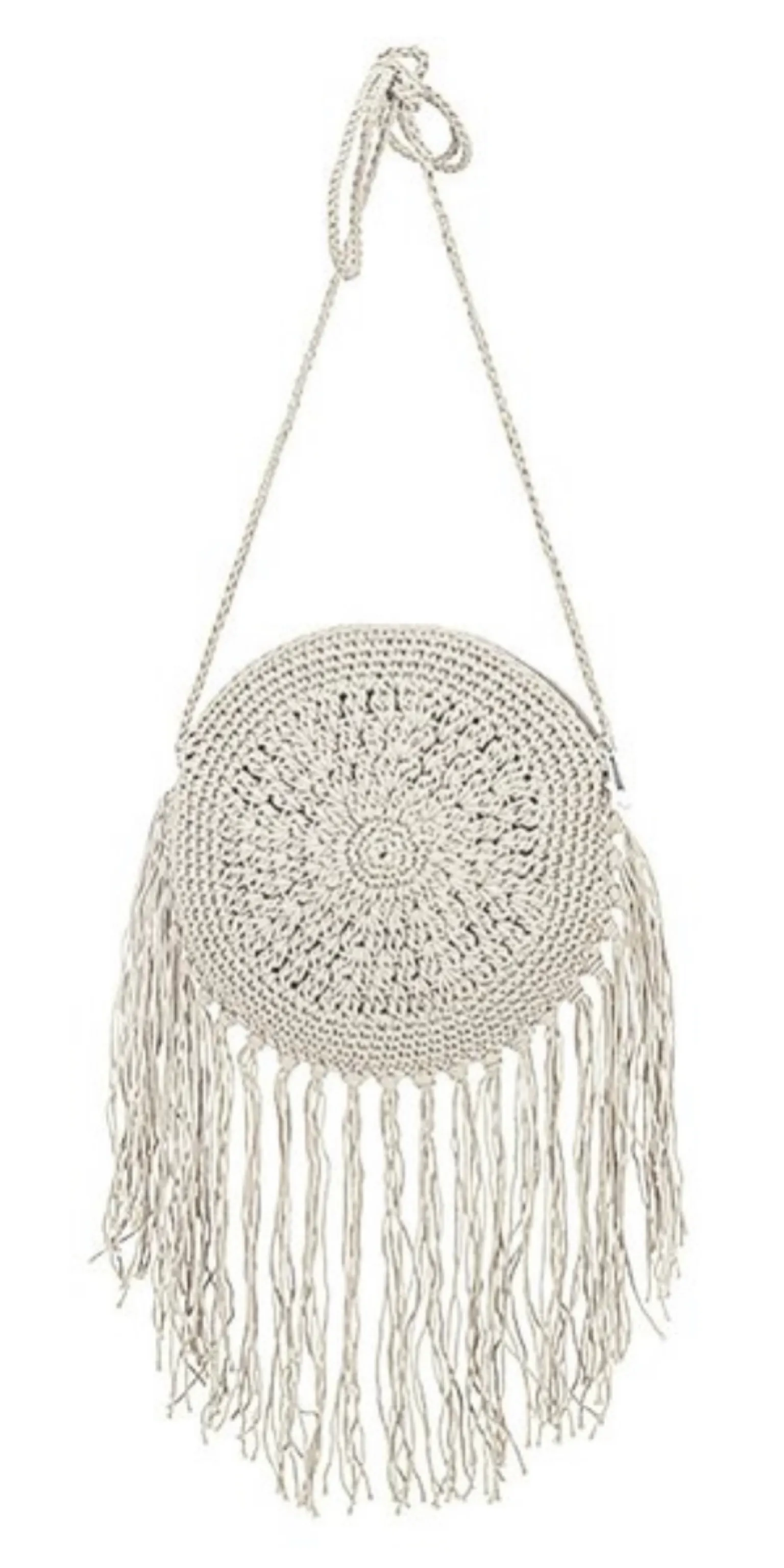 Braided Tassel Crossbody Bag
