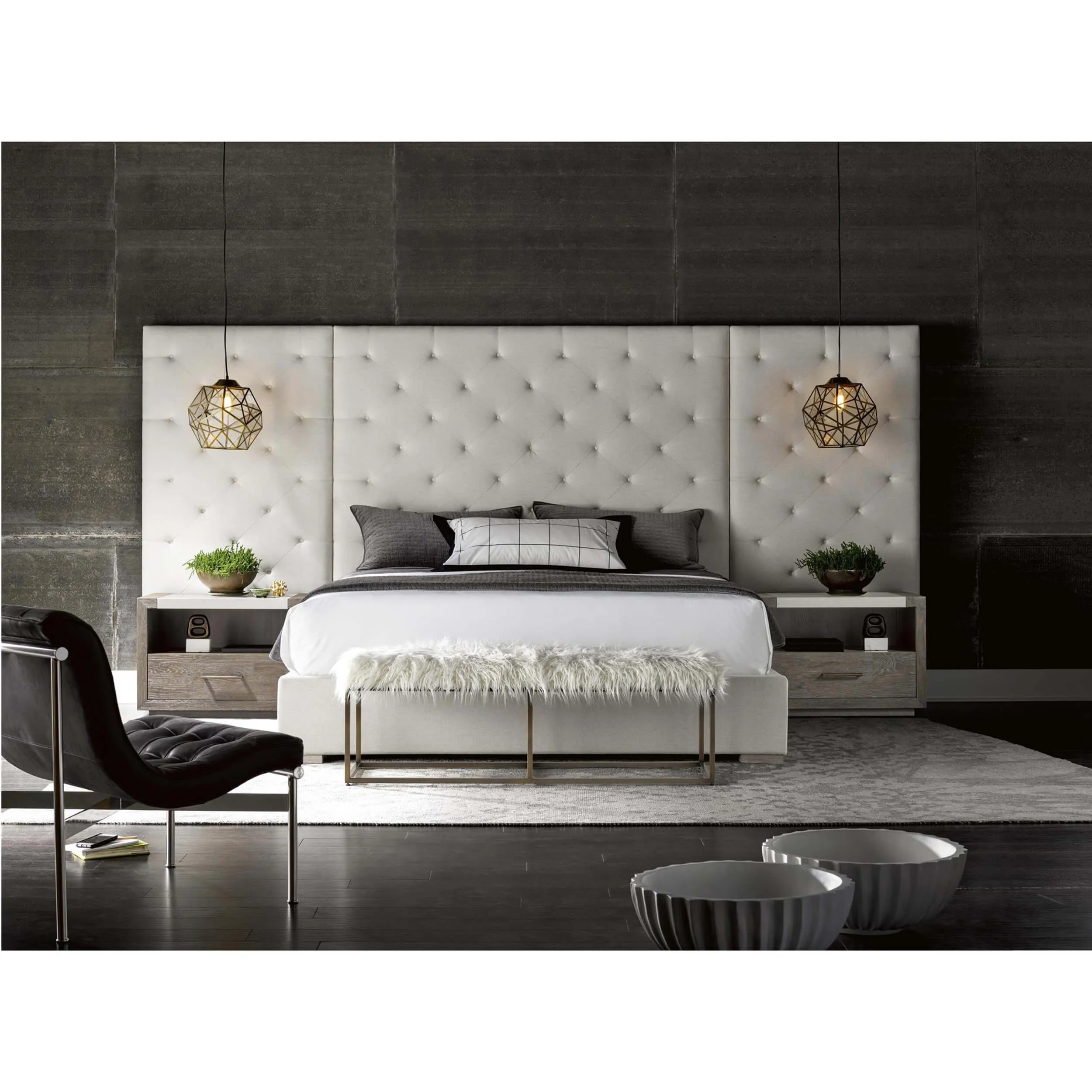 Brando King Bed with Panels