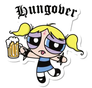 Bubbles (Hungover) Cut Vinyl STICKER