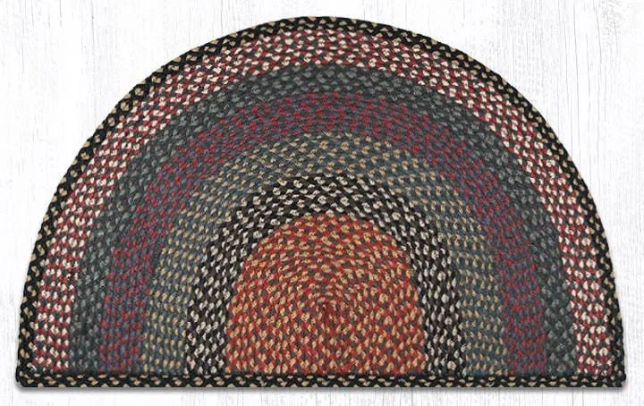 Burgundy/Blue/Gray Slice Rug