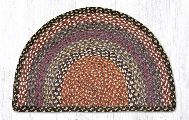 Burgundy/Blue/Gray Slice Rug