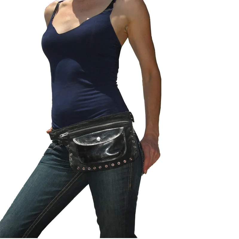 Butterscotch Suede & Leather Fanny Pack
