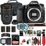 Canon EOS 80D DSLR Camera (Body Only) (1263C004)   Canon EF 24-70mm Lens   64GB Ultimate Bundle