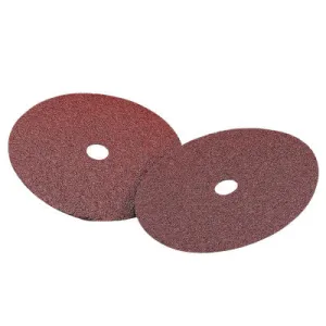 Carborundum Carbo White Fiber Disc, Aluminum Oxide, 4 1/2 in Dia., 50 Grit, 77696000132