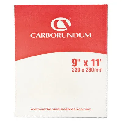 Carborundum Carborundum Aluminum Oxide Resin Cloth Sheets, Aluminum Oxide Cloth, P400, 05539529352
