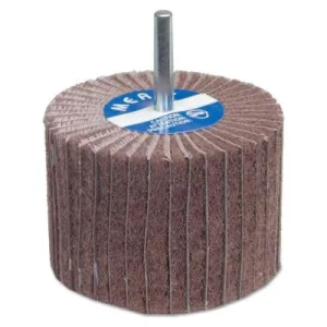Carborundum Interleaf Flap Wheels with Mounted Steel Shanks, 2 in x 1 in, 60 Grit, 08834138122