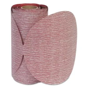 Carborundum Premier Red Aluminum Oxide Dri-Lube Paper Discs, 6 in Dia., P100 Grit, Roll, 05539518172
