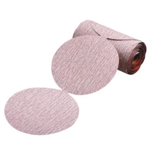 Carborundum Premier Red Aluminum Oxide Dri-Lube Paper Discs, 6 in Dia., P1500 Grit, 05539563780