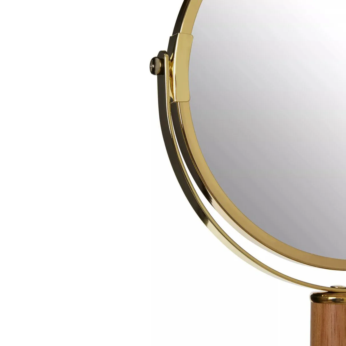 Cassini Gold Finish Iron Table Mirror