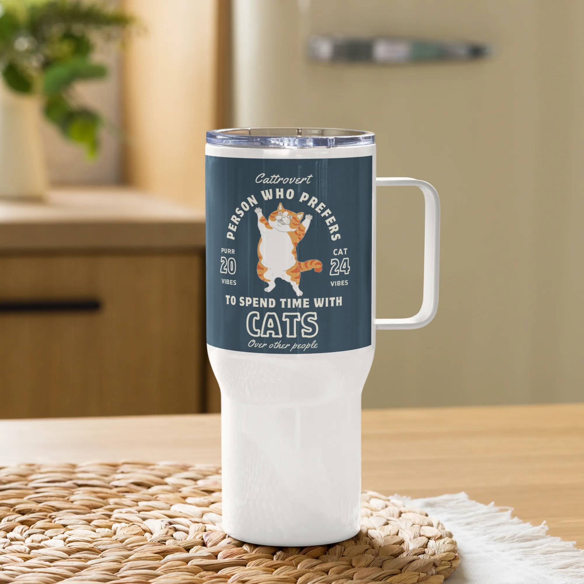 Cattrovert, Travel mug with handle