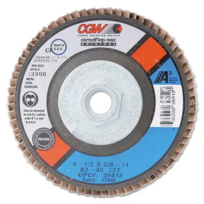 CGW Abrasives CGW Abrasives Flap Wheel, 2 in x 1 in, 80 Grit, 25000 RPM, 39933