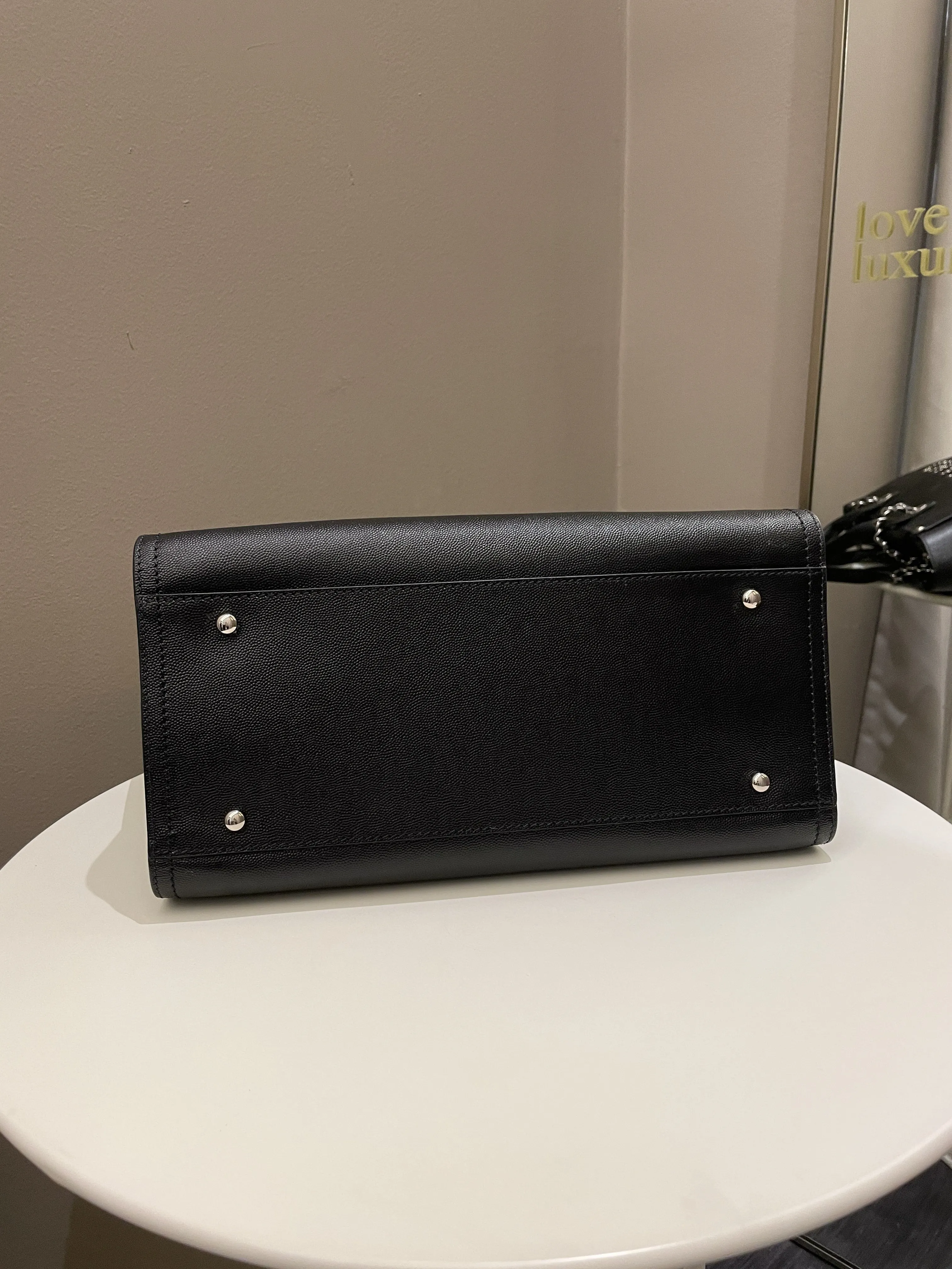 Chanel Studded Deauville Shopper Tote Black Caviar