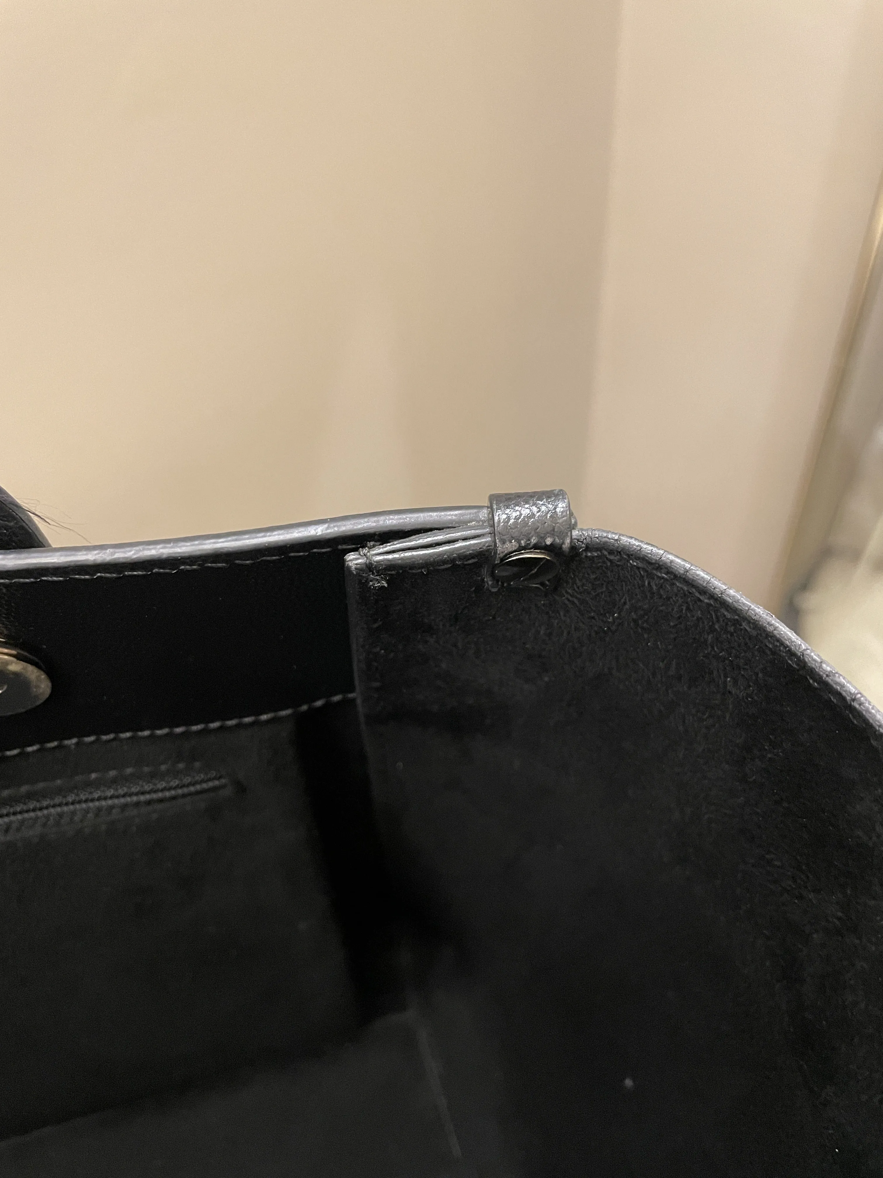 Chanel Studded Deauville Shopper Tote Black Caviar