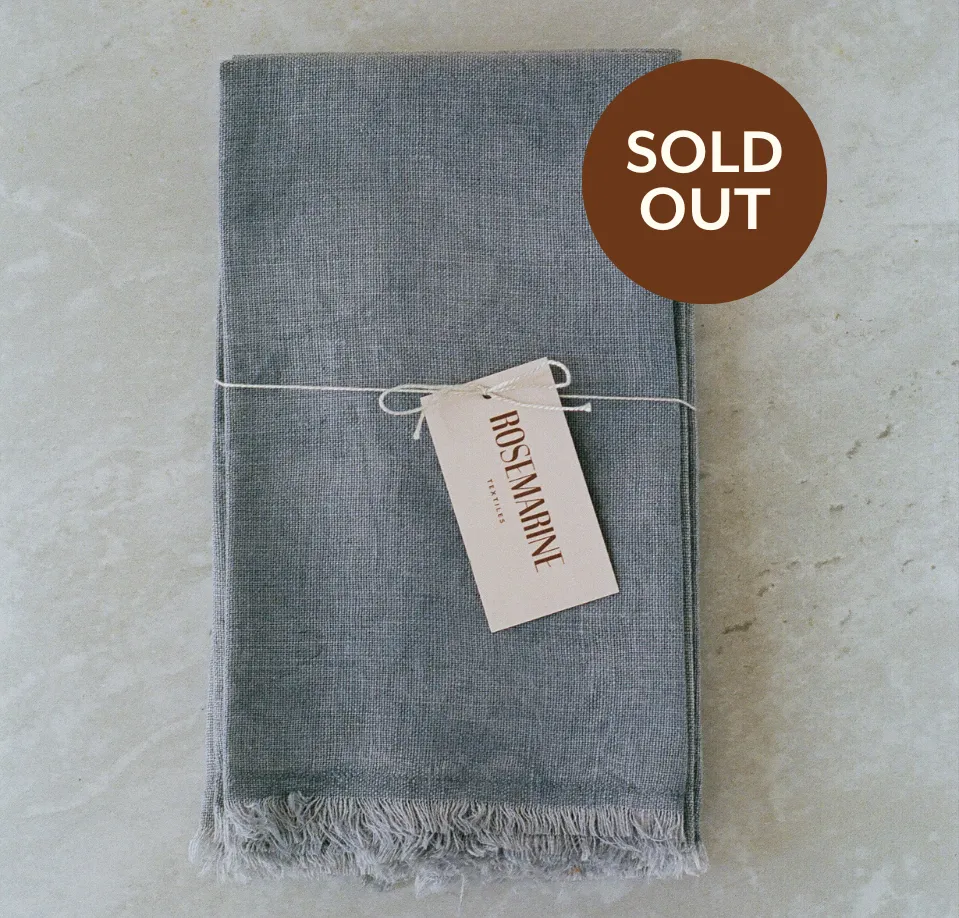 Charcoal Linen Napkin Set
