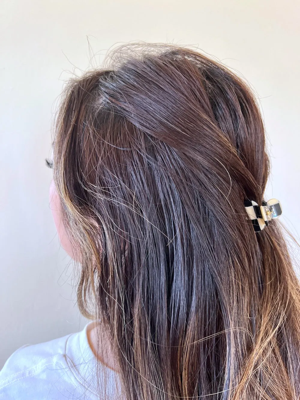 Checkered Mini Hair Claw Clip | Eco Friendly